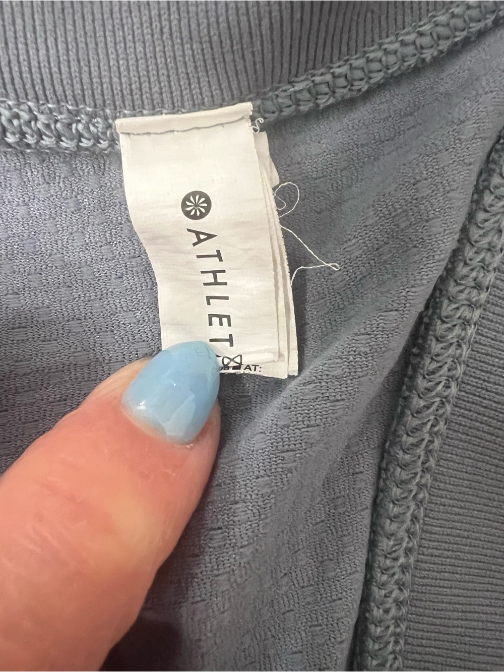 Athleta blue /gray Racerback Performance Tank Top - Picture 3 of 4